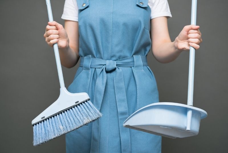 Cleaners Newcastle team cleaning a home